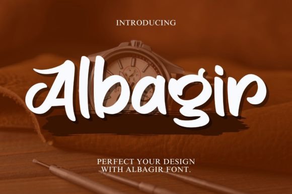 Albagir Display Font: Refined Character for Modern Web Design