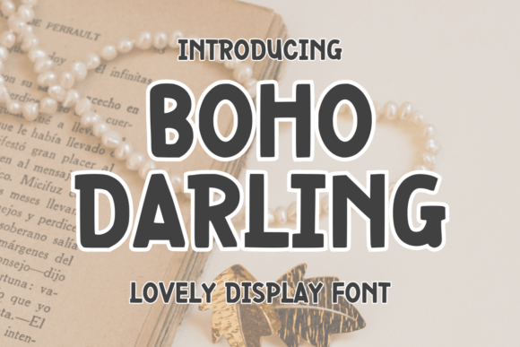 Boho Darling Font: Quirky Display Typeface for Digital Creatives