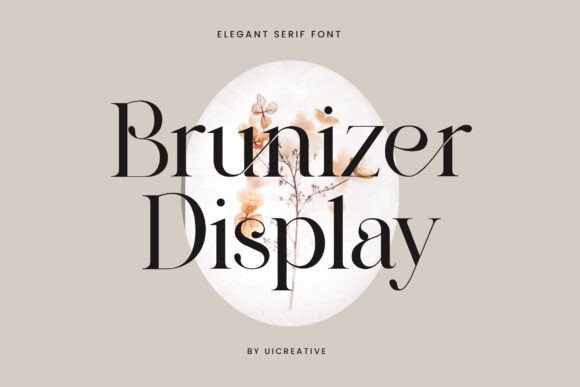 Brunizer Display: A Serif Font That Breathes Elegance Into Every Title