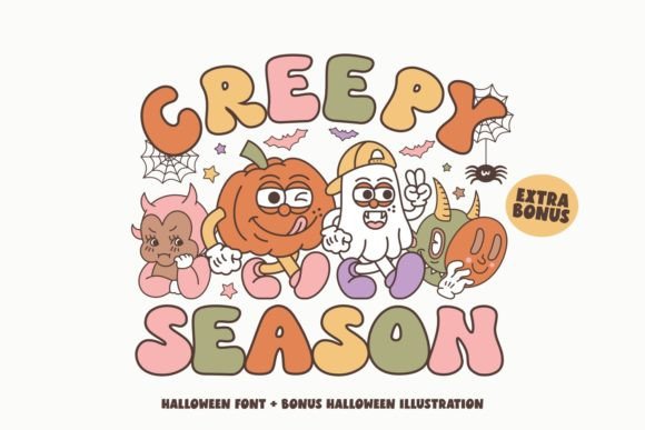 Creepy Season: A Retro Halloween Typeface for Publishing