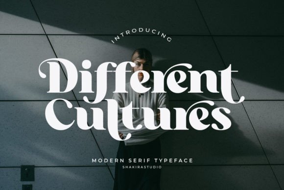 Different Cultures: A Modern Serif Font for Digital Design