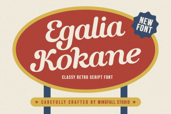 Egalia Kokane: A Retro Script Typeface for Thoughtful Publishing