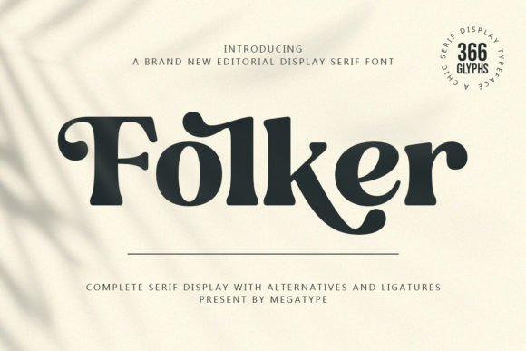 Folker: A Display Serif Font That Elevates Small Brand Style