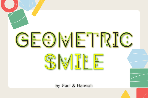 Geomatic Smile: A Playful Geometric Display Font for Modern Campaigns