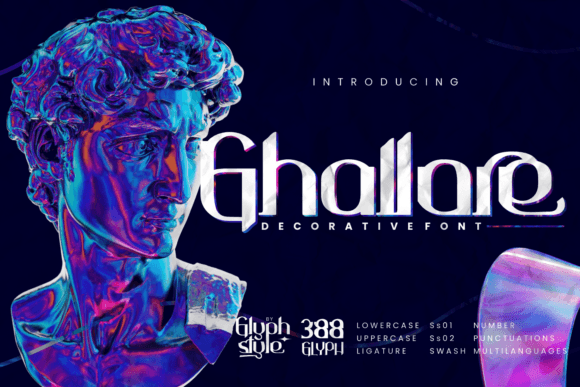 Ghallore: A Decorative Display Font for Memorable Business Branding