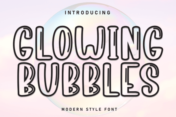 Glowing Bubbles: A Playful Display Font for Editorial Design