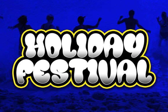 Holiday Festival: A Sweet Display Font for Crafters