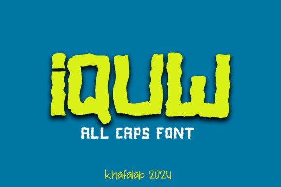 Iquw Display Font: Bold All Caps Typography for Makers and Designers