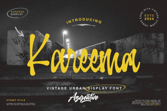 Kareema Font: Vintage Charm Meets Contemporary Brand Style