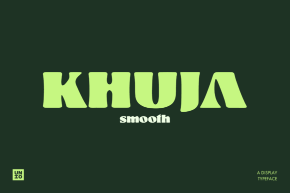 Khuja Smooth: A Craft-Friendly Display Font for Products