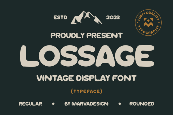 Lossage: A Modern Display Font for Confident Digital Branding