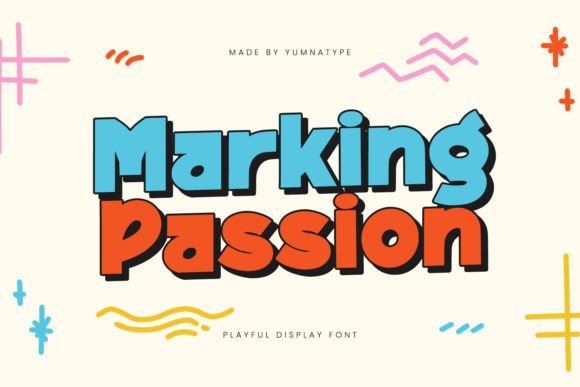Marking Passion: A Bold Display Font for Brand Design