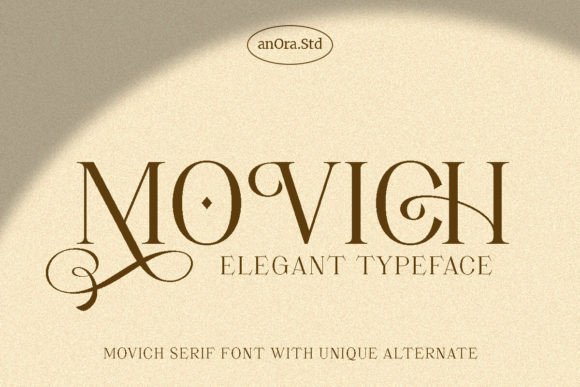 Movich: A Display Serif Font Built for Digital Brand Impact
