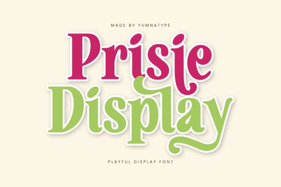 Prisie Display Font: Playful Serif for Web Designers
