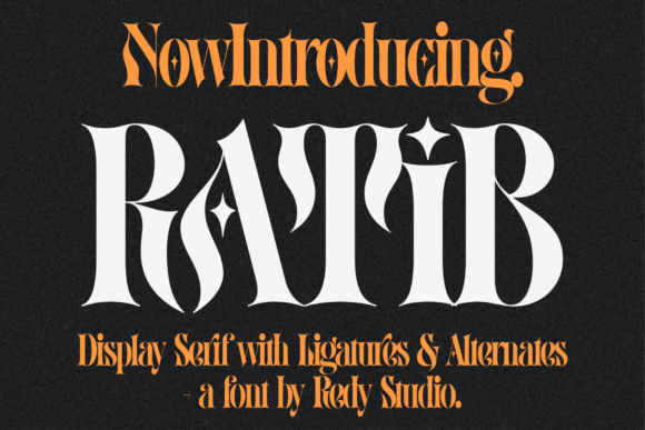 Ratib: A Bold Vintage Serif Display Font for Web Design