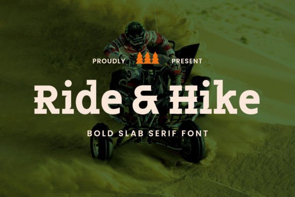 Ride Hike Font: A Modern Slab Serif for Web Headlines