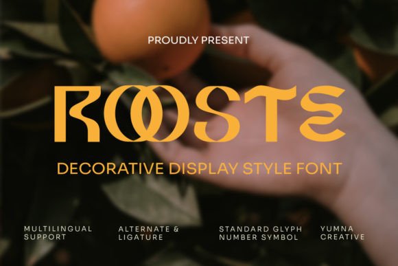 Rooste: A Charming Display Font for Business Branding
