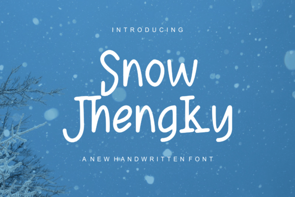Snow Jhengky: A Bold Modern Display Font for Handmade Brands