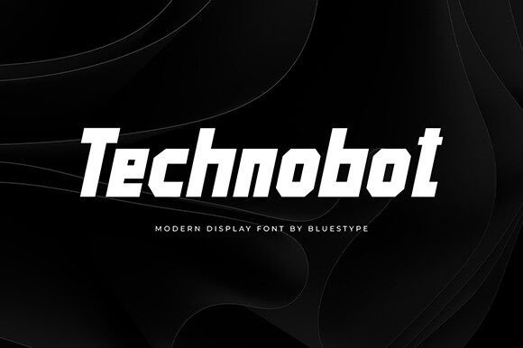 Technobot: A Futuristic Display Font for Digital Creators