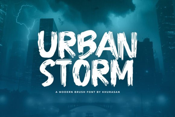 Urban Storm: A Modern Brush Font for Digital Branding