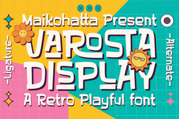 Varosta Display: A Cheerful, Handwritten Sans Serif Font for Small Business Brands