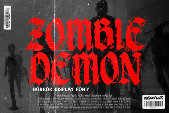 Zombie Demon: A Blackletter Font That Grabs Attention
